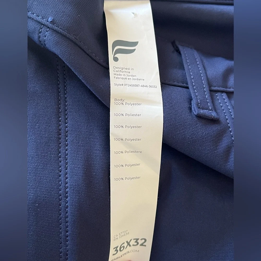 Fabletics Men's Classic Fit The Don 5-Pocket Navy Pants